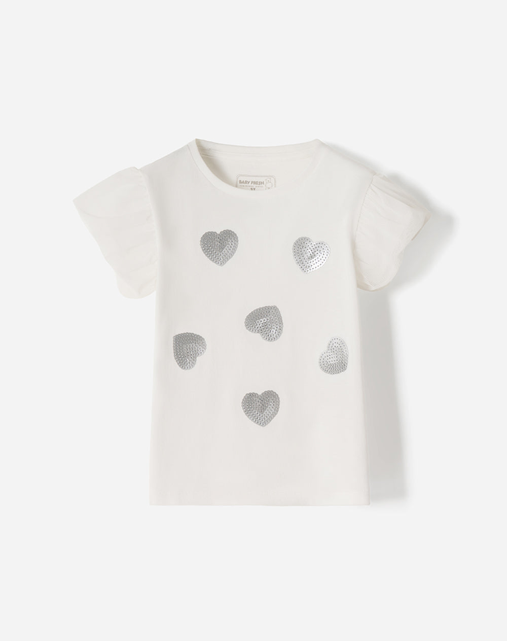 Camiseta regular fit manga corta blanca