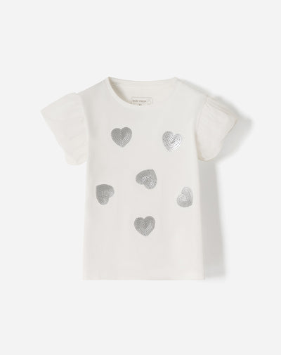 Camiseta regular fit manga corta blanca