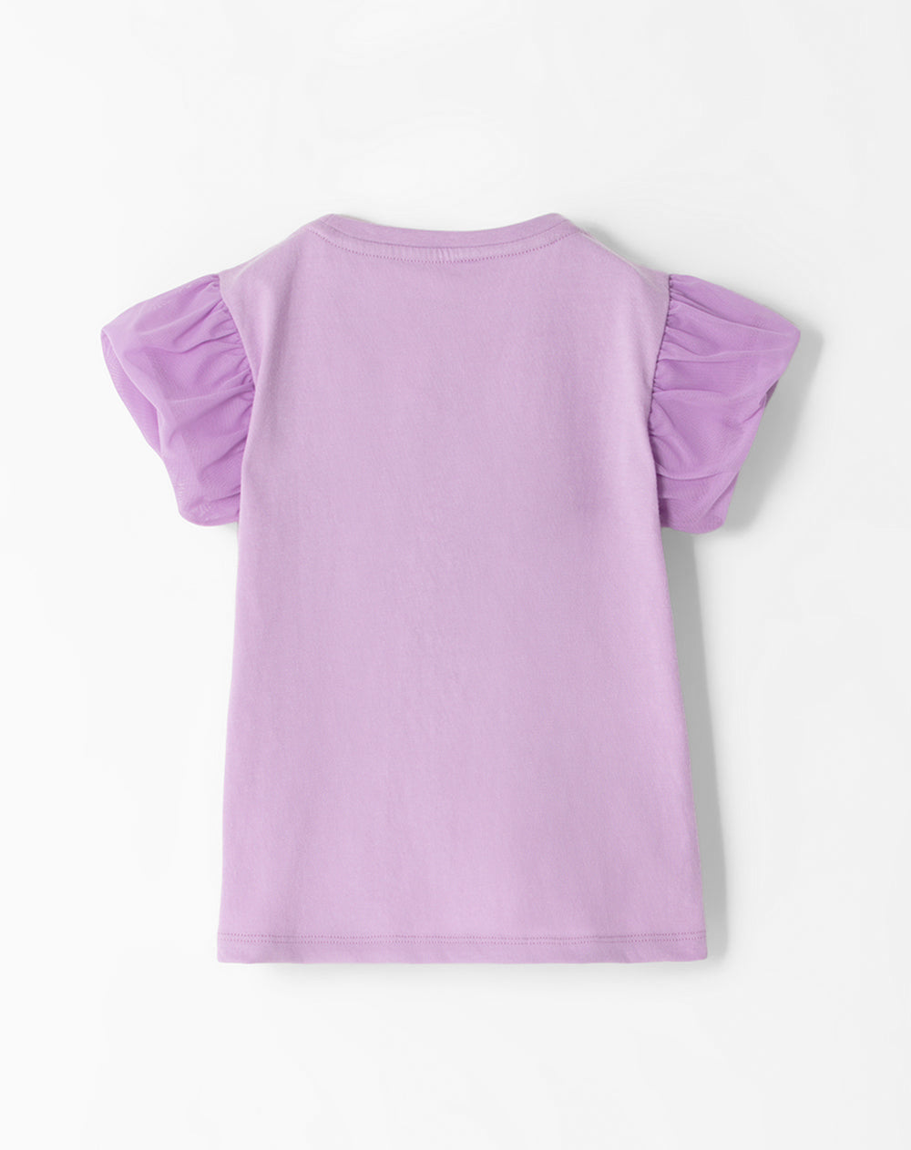 Camiseta regular fit manga corta lila