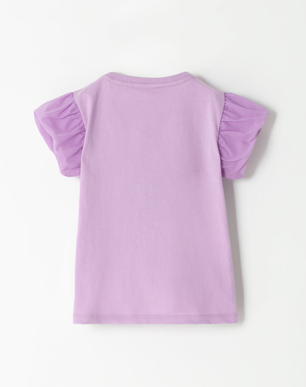 Camiseta regular fit manga corta lila