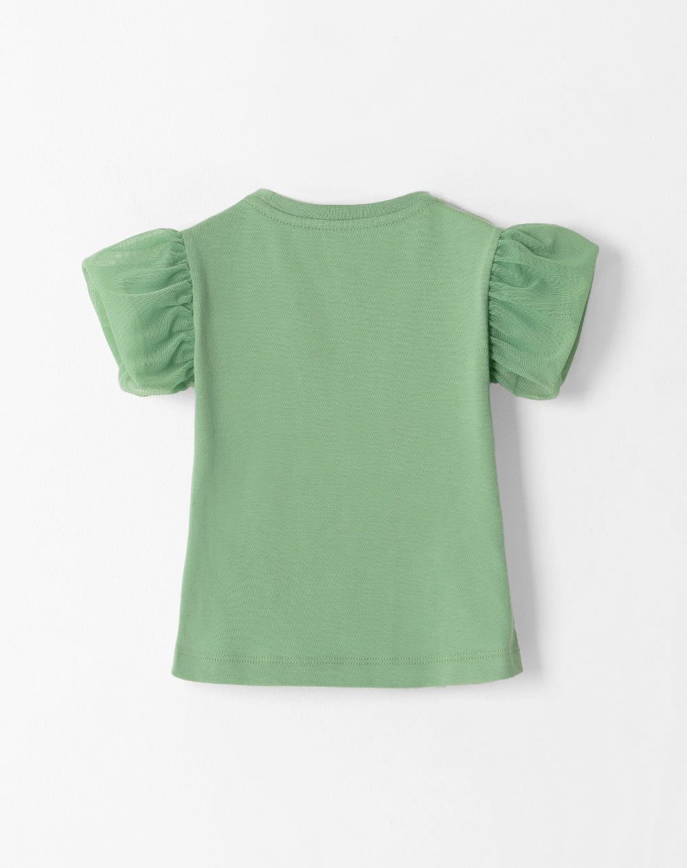 Camiseta regular fit manga corta verde