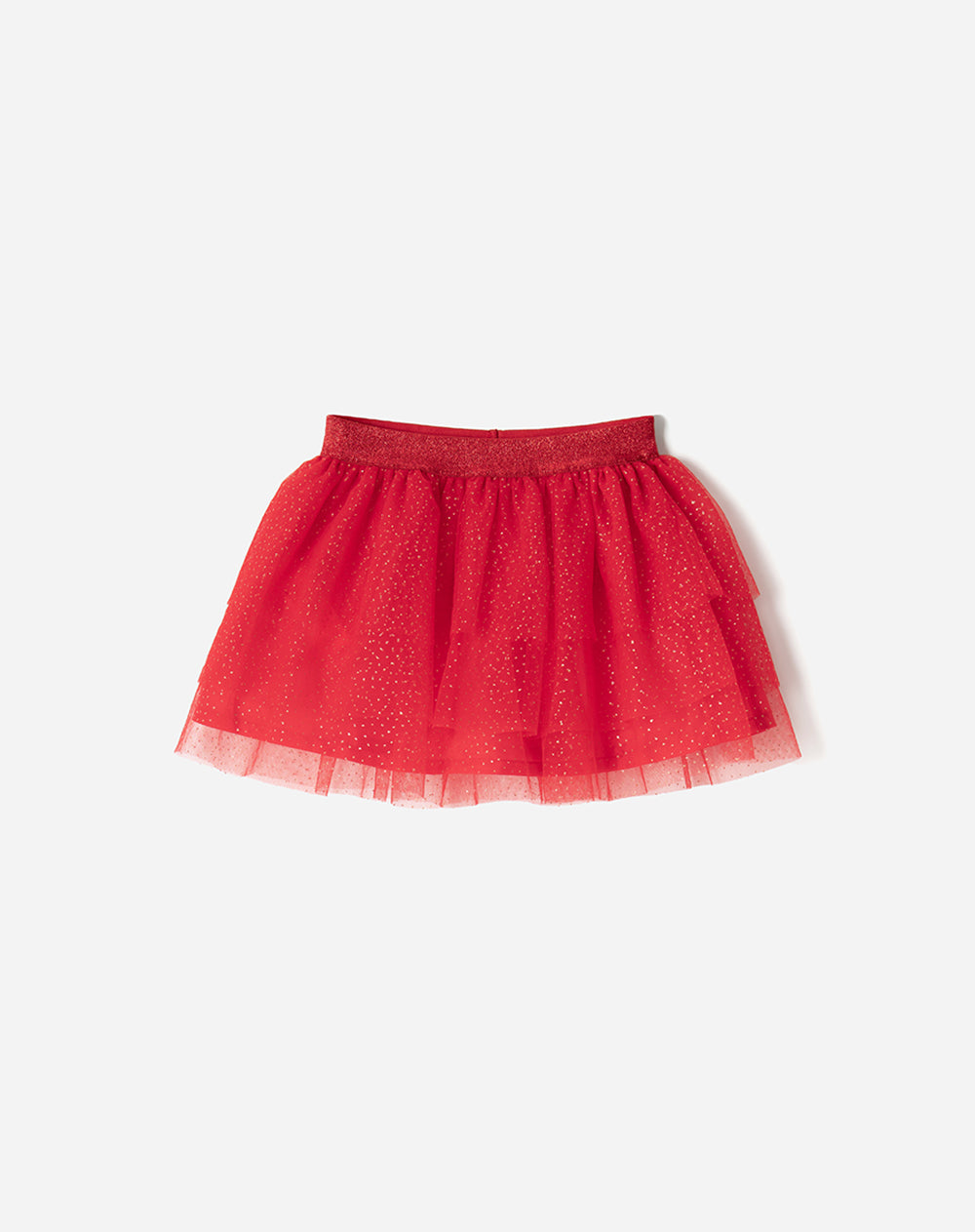Falda corto tiro medio rojo
