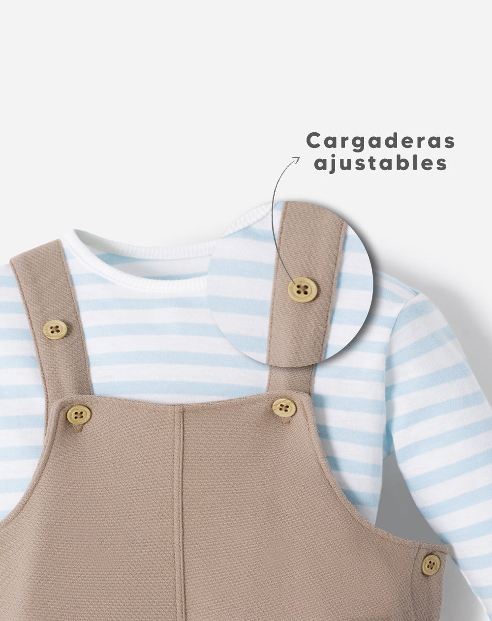 Conjunto overol + camibuso bebé niño