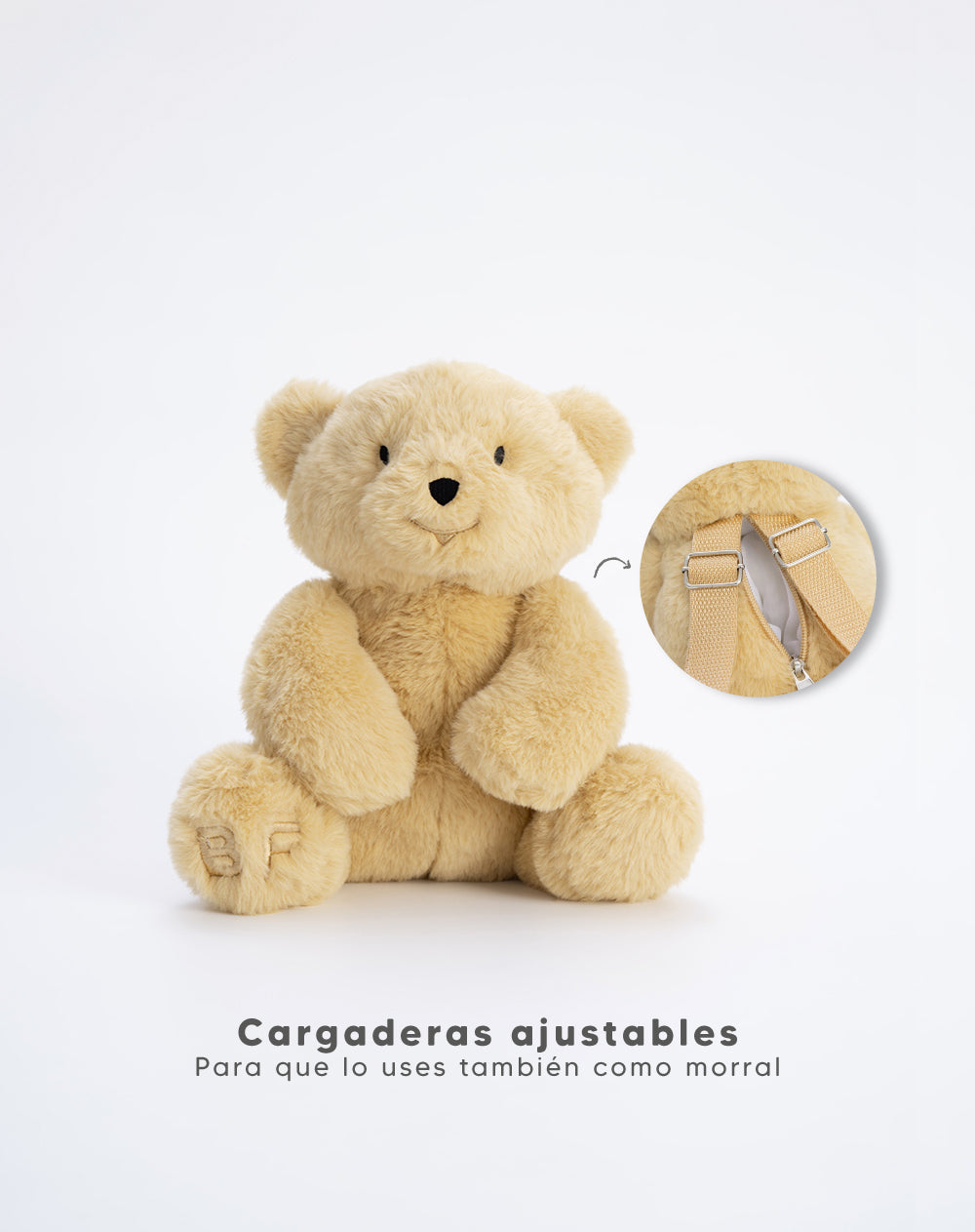 Morral oso beige