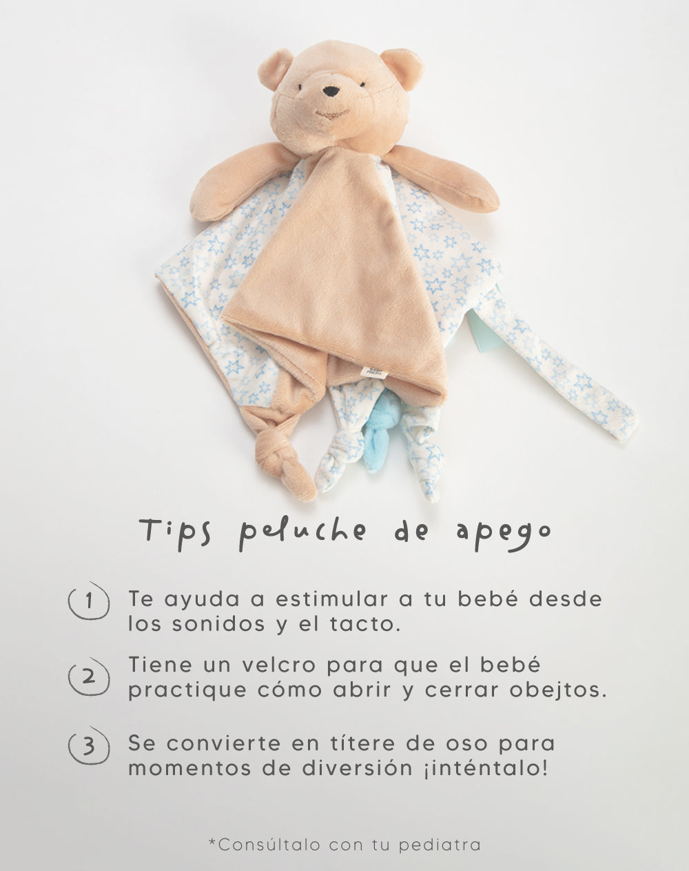 Peluche de apego oso