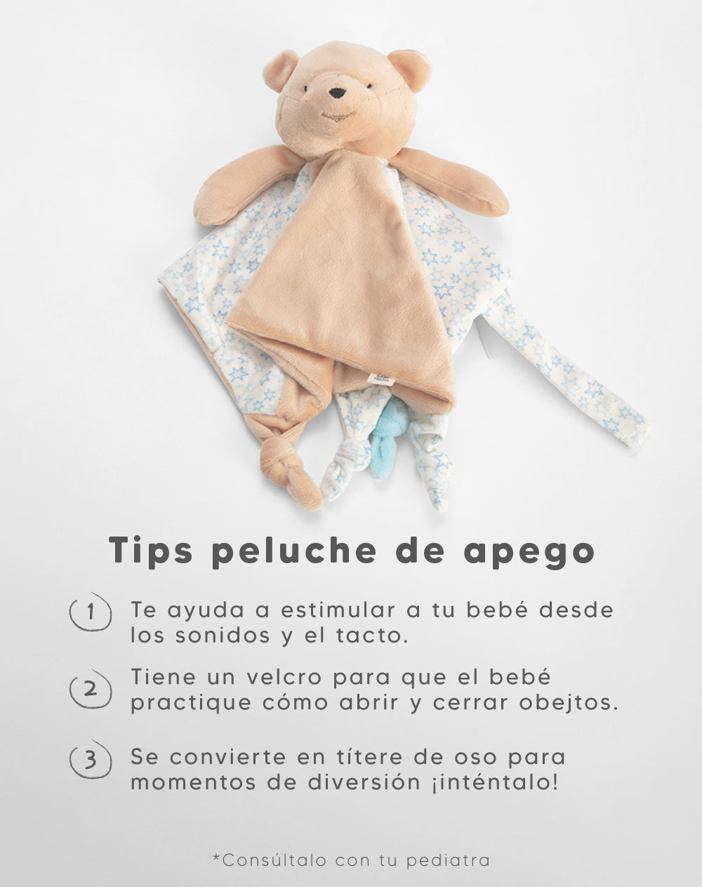 Peluche de apego oso