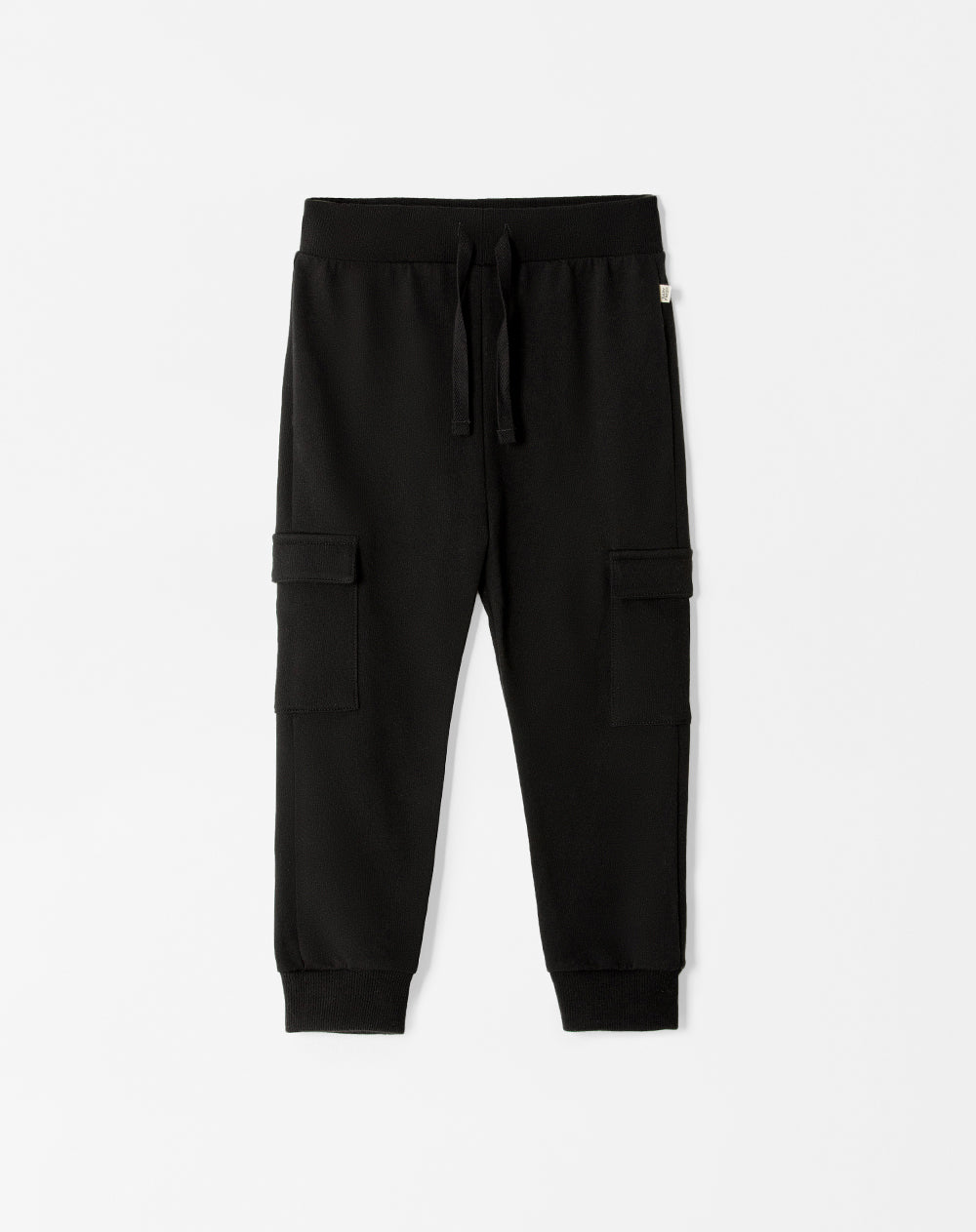 Jogger regular fit tiro medio negro