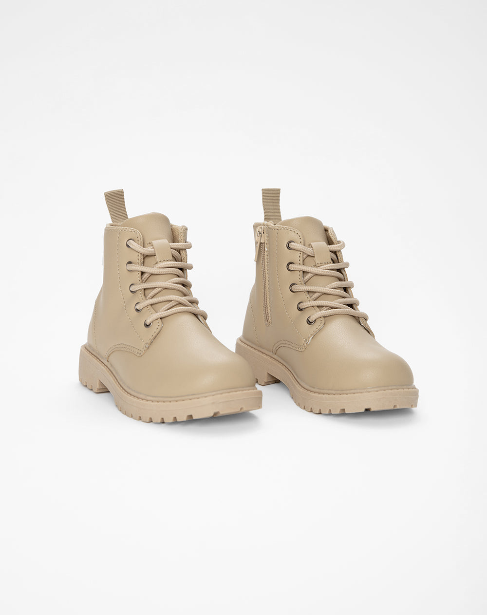 Botas caña baja beige