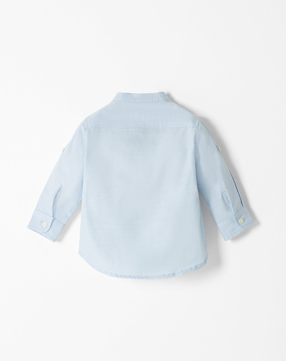 Camisa regular fit manga larga azul clara