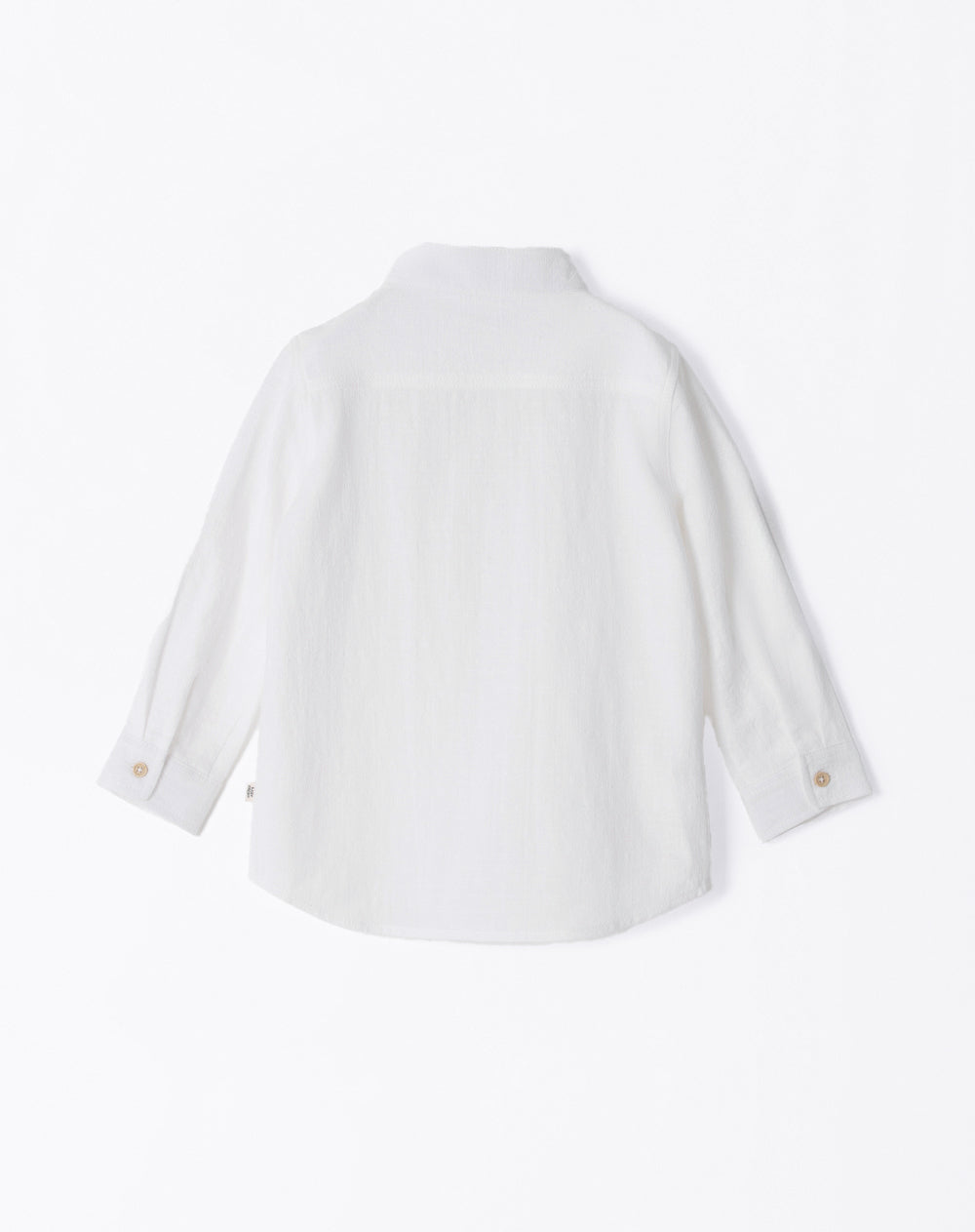 Camisa regular fit manga larga blanca