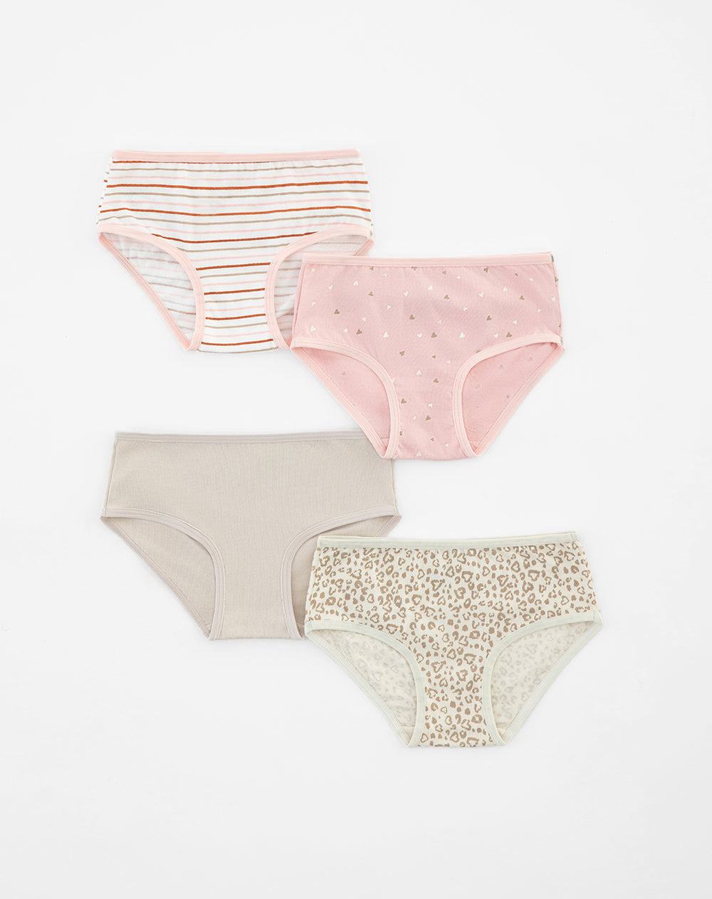 4 pantys clasico en punto tiro alto surtido