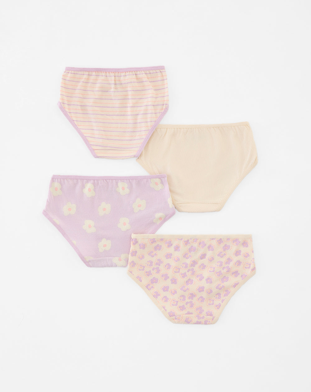 4 pantys clasico en punto tiro alto surtido