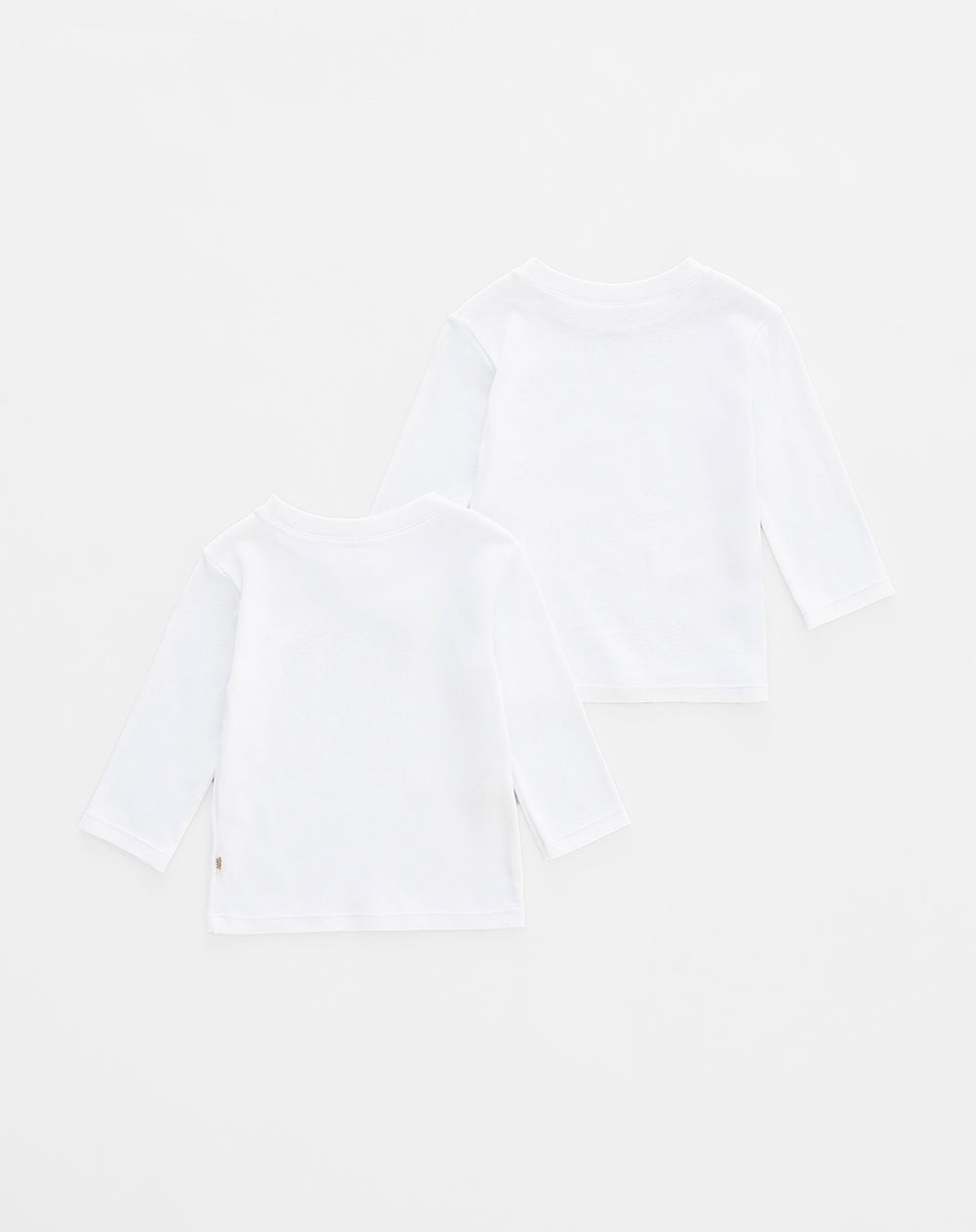 2 camisetas fitted fit manga larga blanca