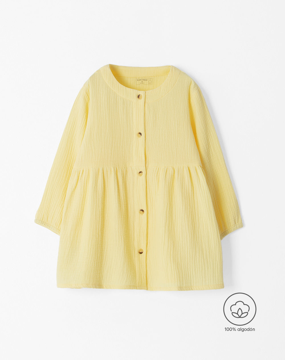 Vestido medio amarillo