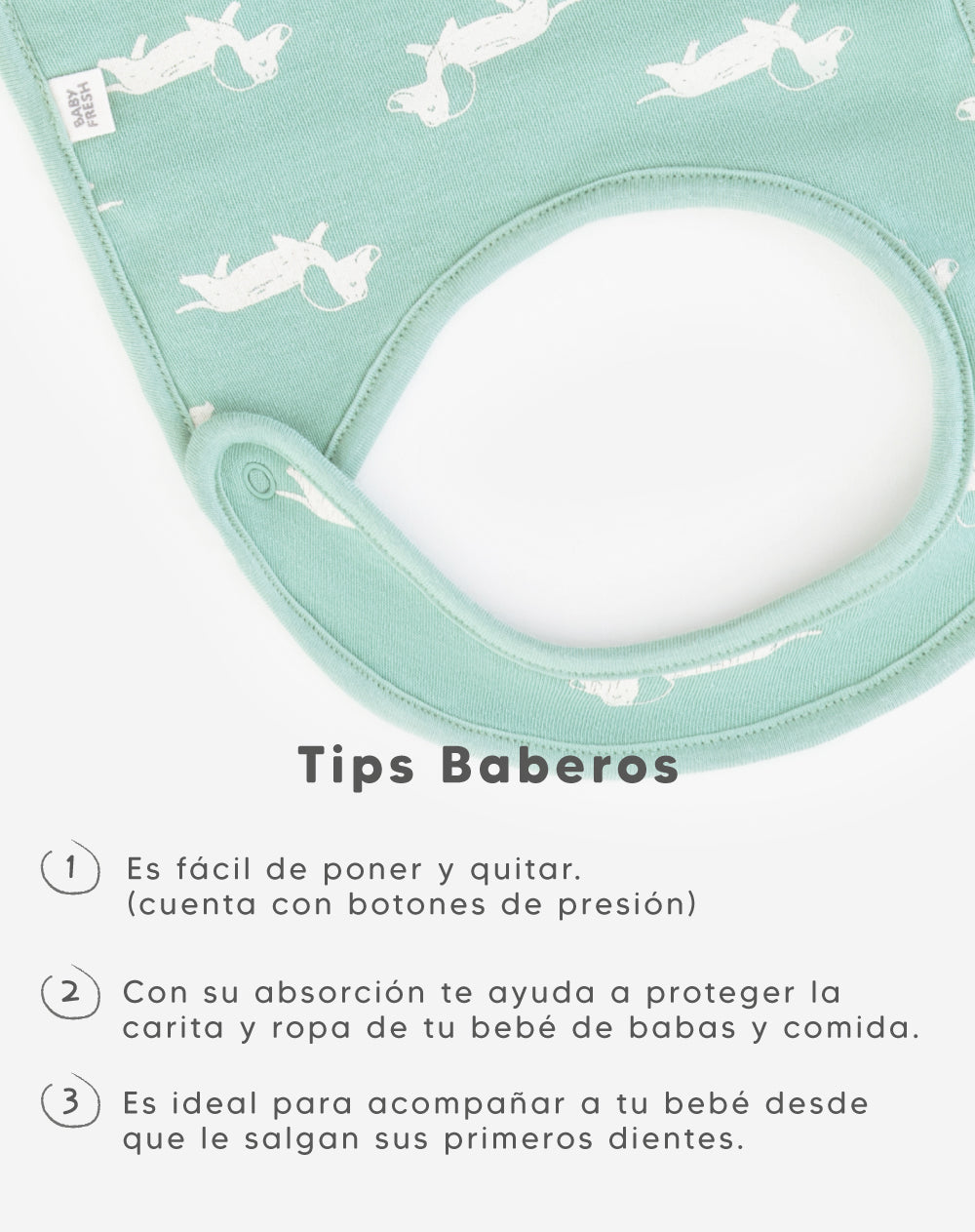 2 baberos surtido