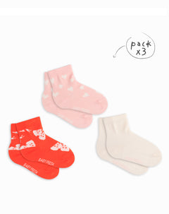 3 pares de medias largas surtidas