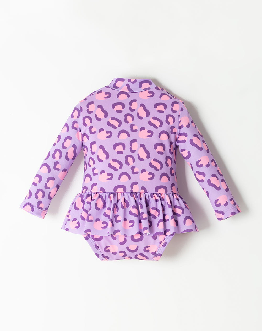 Vestido de baño lila estampado