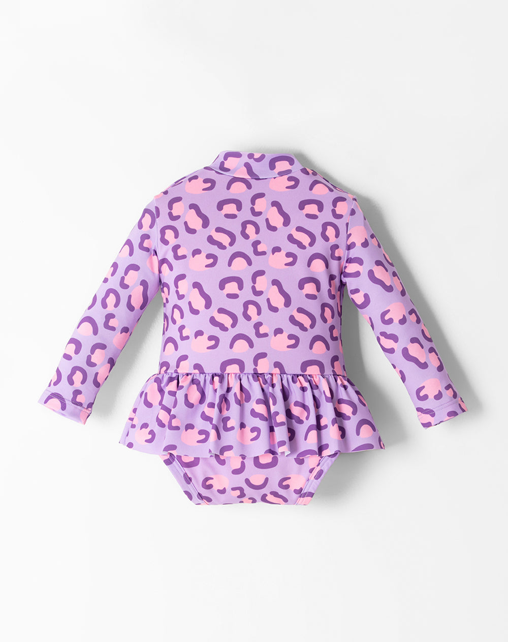Vestido de baño lila estampado