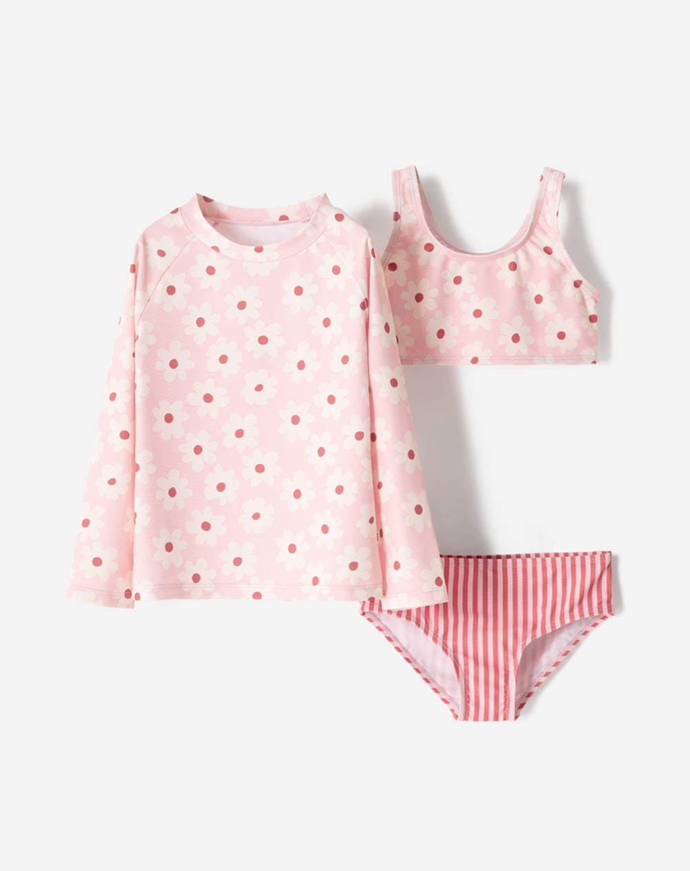Vestido de baño 3 piezas protección UV estampado niña