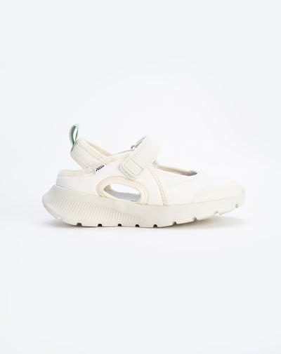 Sandalias cerrada deportiva crema niña