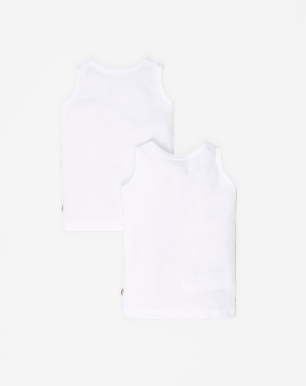 2 camisetas manga sisa blancas
