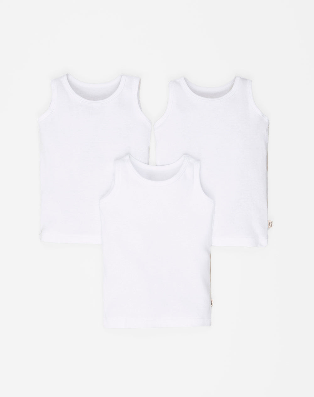 3 camisetas fitted fit blanca