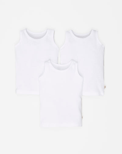 3 camisetas fitted fit blanca