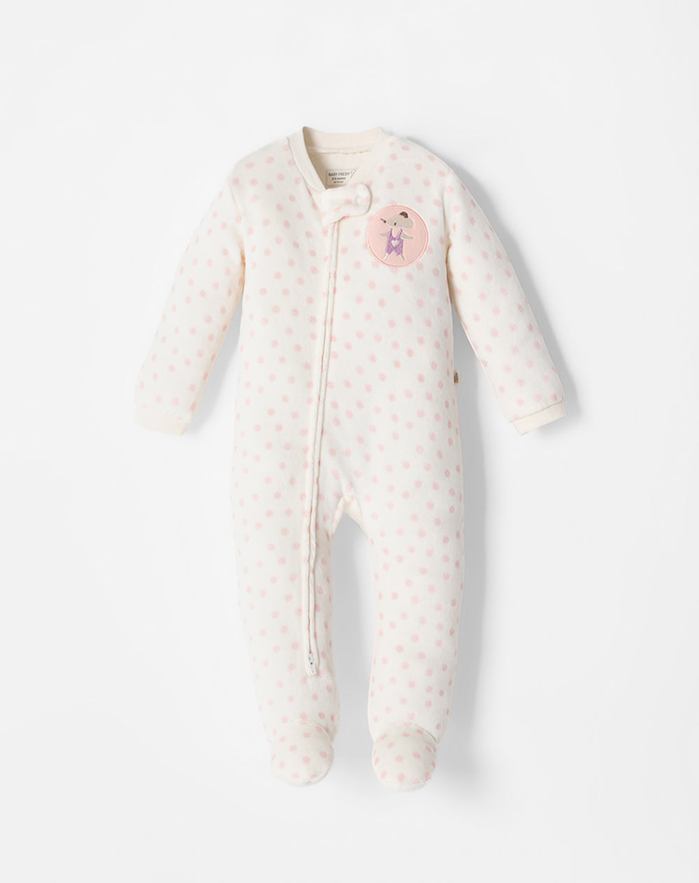 Pijama regular fit beige estampada