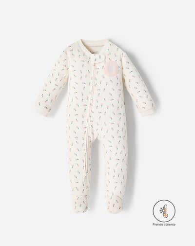 Pijama cierre doble sentido estampada bebé niña