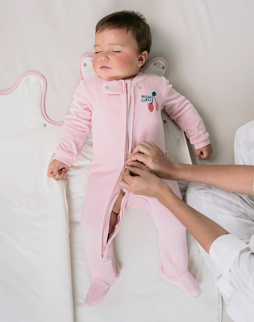 Pijama regular fit rosado