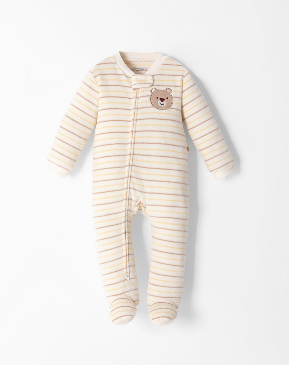 Pijama regular fit manga larga rayas