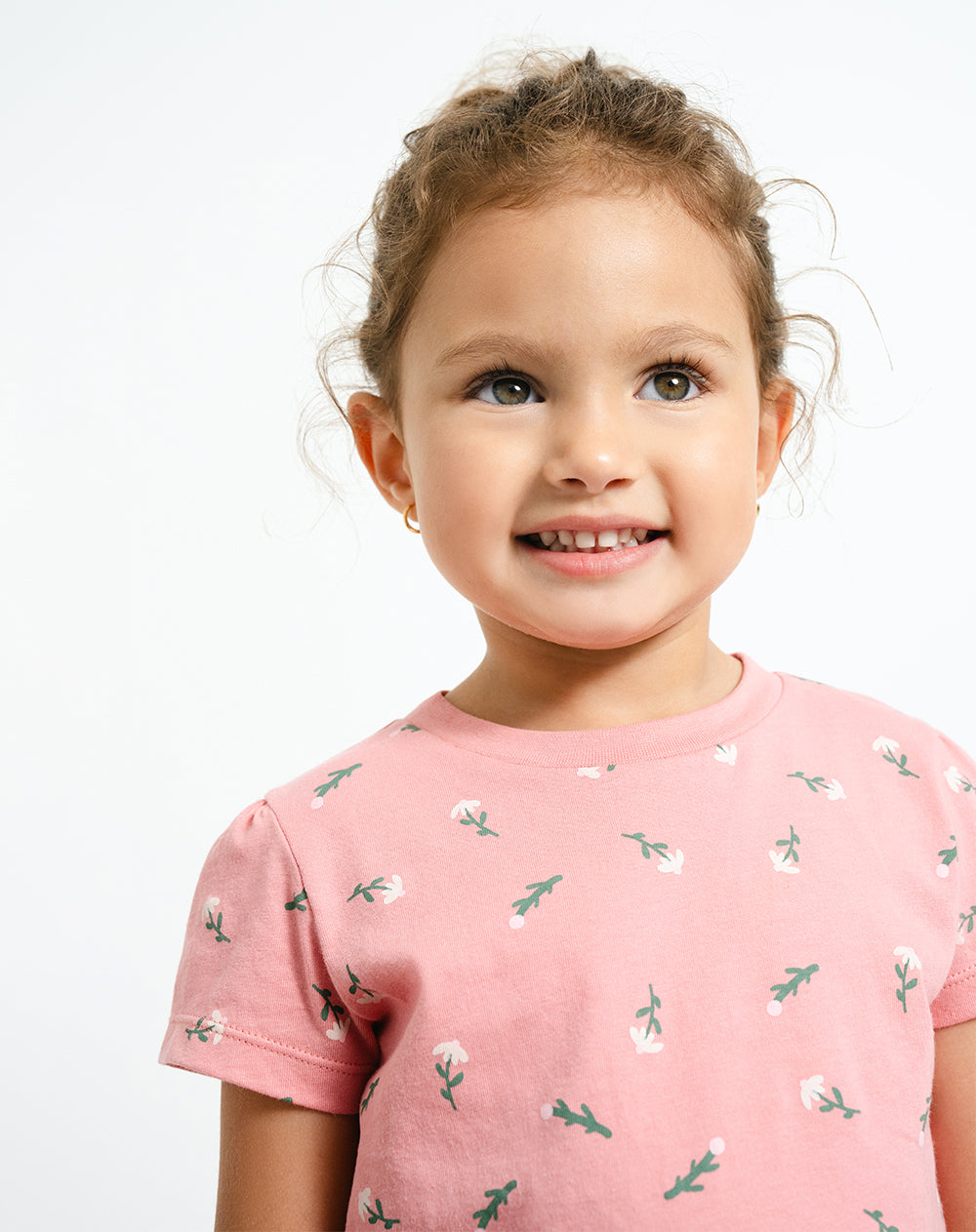 Pijama camiseta + pantalón algodón estampada niña