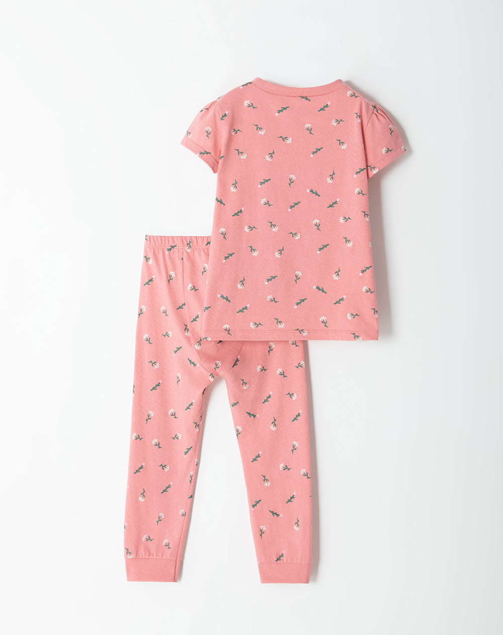 Pijama camiseta + pantalón algodón estampada niña