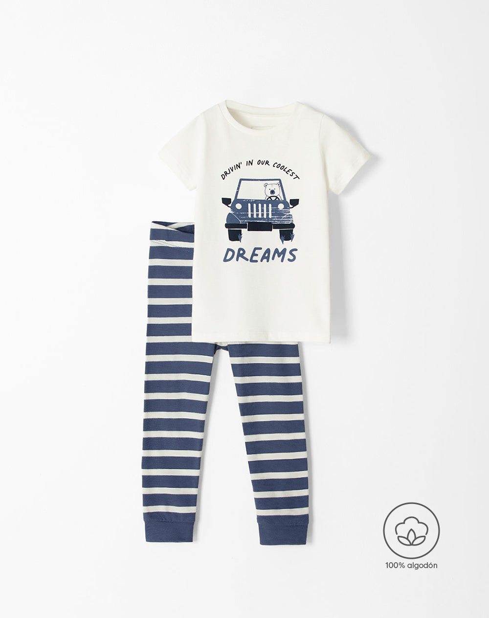 Pijama niño camiseta + pantalón algodón surtida