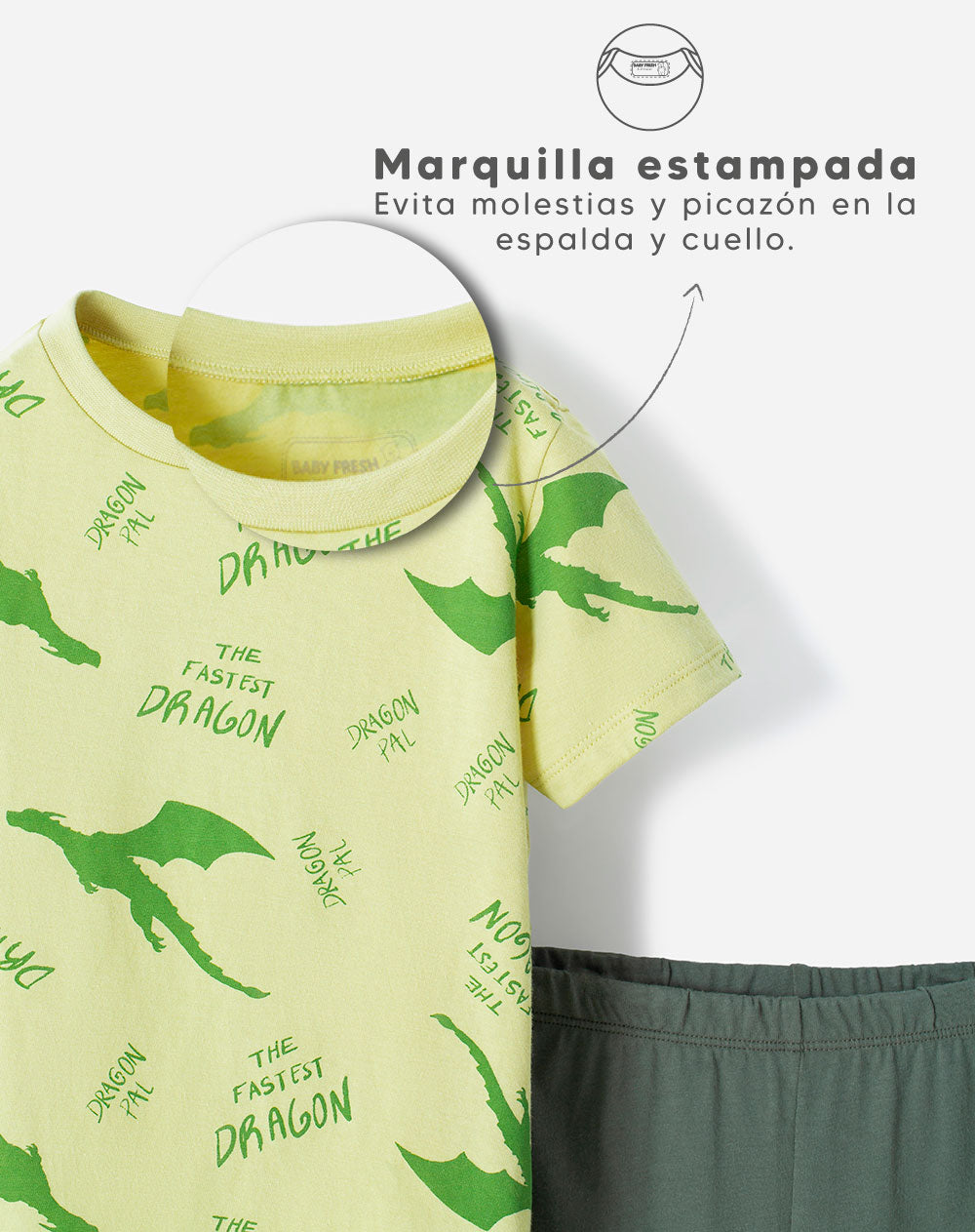 Pijama camiseta + pantalón algodón niño