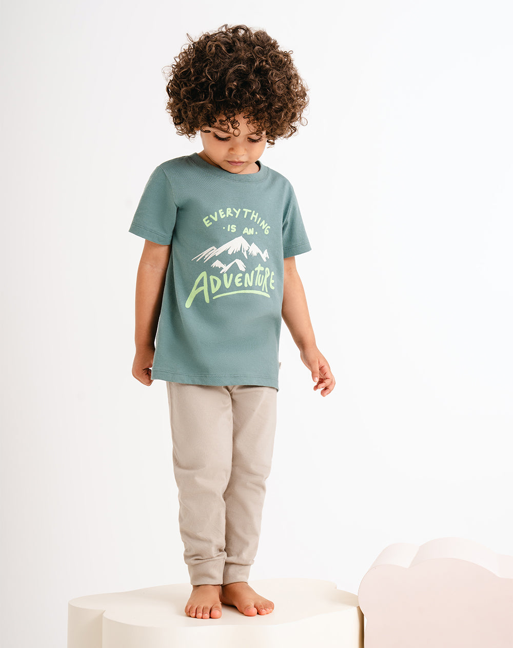 Pijama fitted fit manga corta verde
