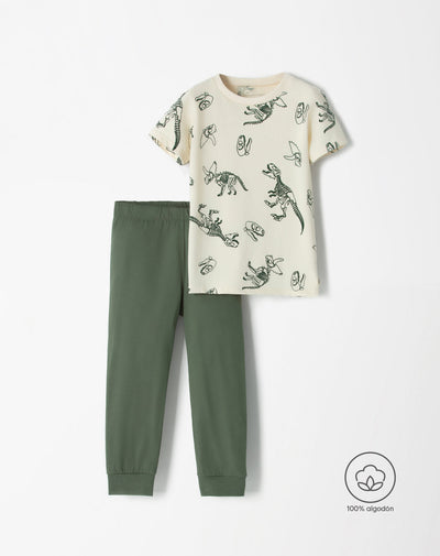 Pijama niño camiseta + pantalón algodón surtida