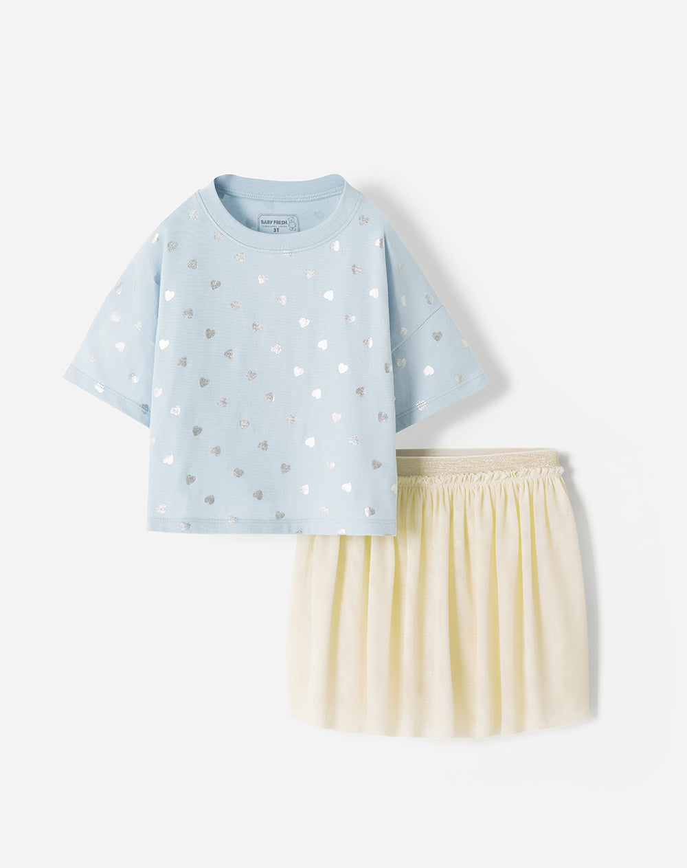 Conjunto camiseta + falda surtido niña