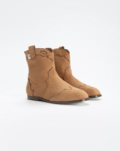 Botas botin cafe