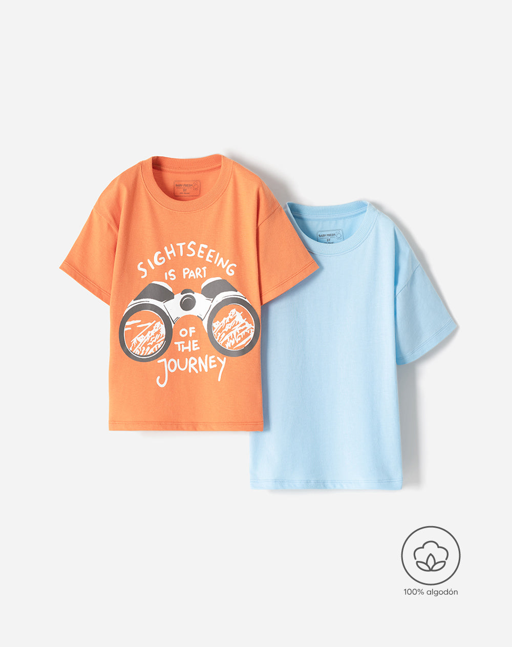 2 camisetas regular fit manga corta surtida