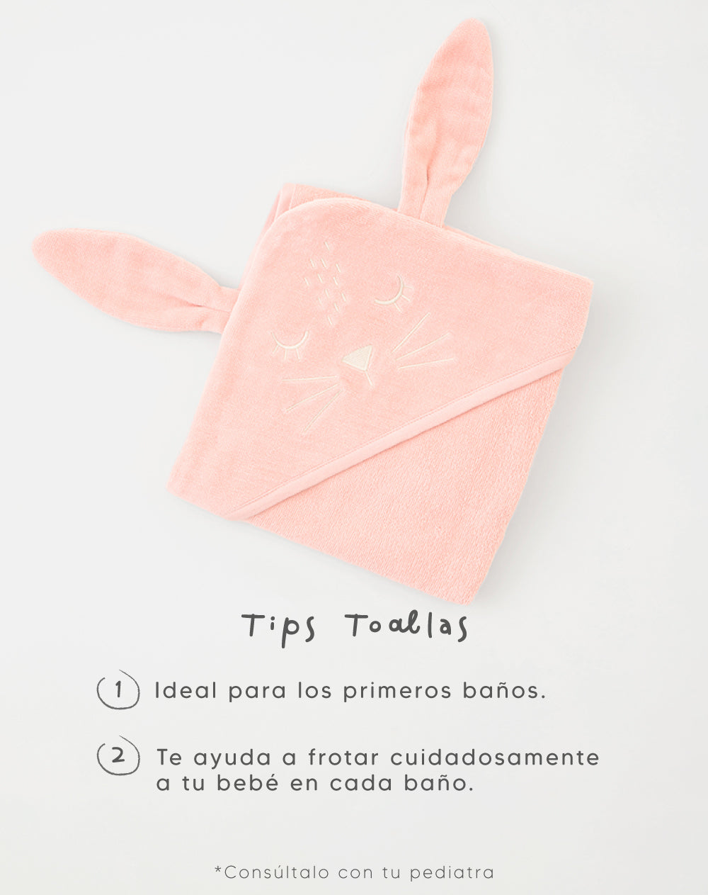 Toalla de conejo con capucha