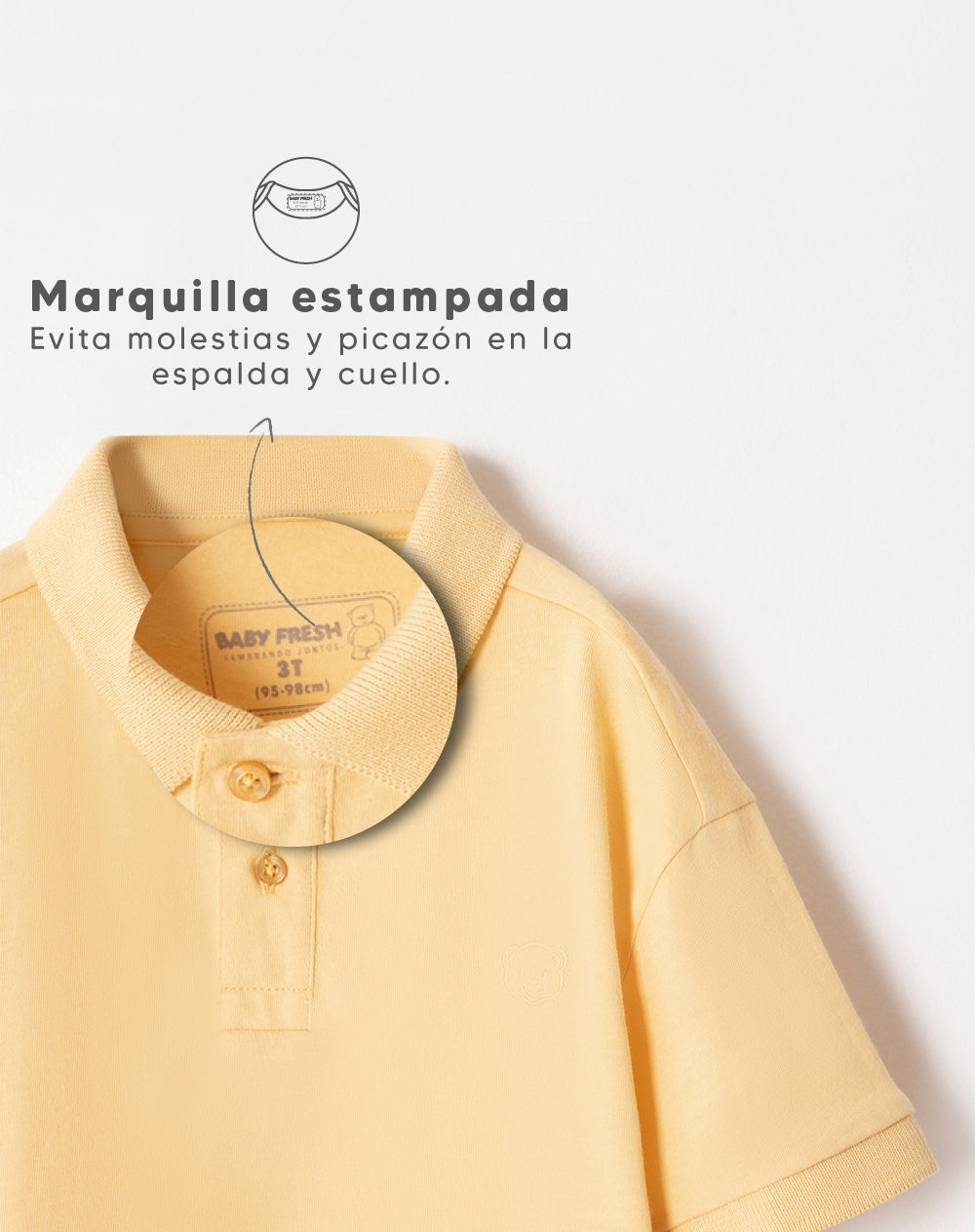 Polo oversized fit amarilla