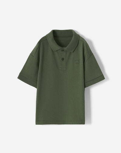 Polo oversized fit verde militar