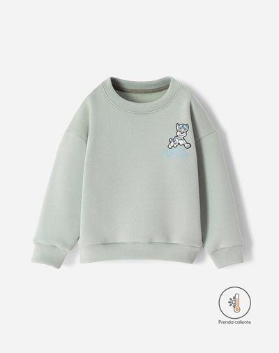 Buzo oversize Paw Patrol verde niño