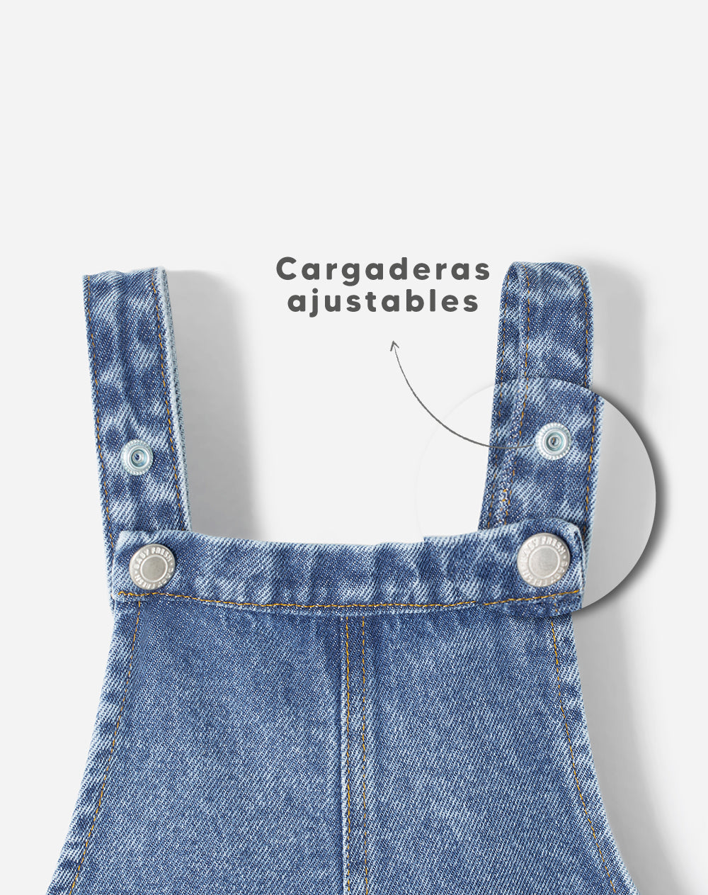 Overol largo indigo medio