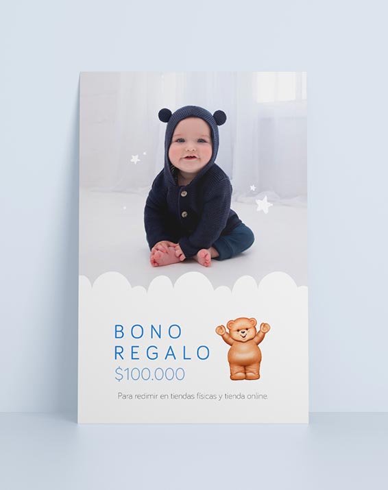 Bonos de Regalo para Bebé Niña, Regala un Bono de Ropa